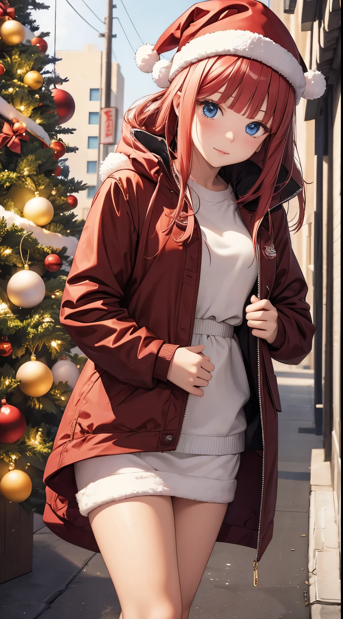 Nino Nakano ,sexy ,christmas coat,Christmas Pine