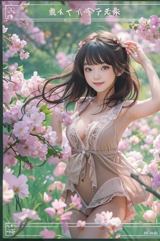 Babyface Girl, Japan Beautiful Girl,Innocent smile, Intricately detailed eyes, soft short hair,A dark-haired, top-notch quality, High resolution, and photorealistic、Flowing hair、fullnude、thighs thighs thighs thighs、rosy cheeks、Hair that flutters in the wind、sexy pose