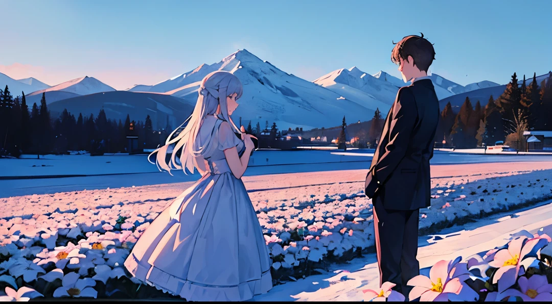 Snow is piled up、A flower garden、flowers that last far、mont、Lodge、Mare、the scent of the tide、An 18-year-old boy and an 18-year-old girl are standing next to each other.....、Happiness、ornate、time just the two of us、special time、covert