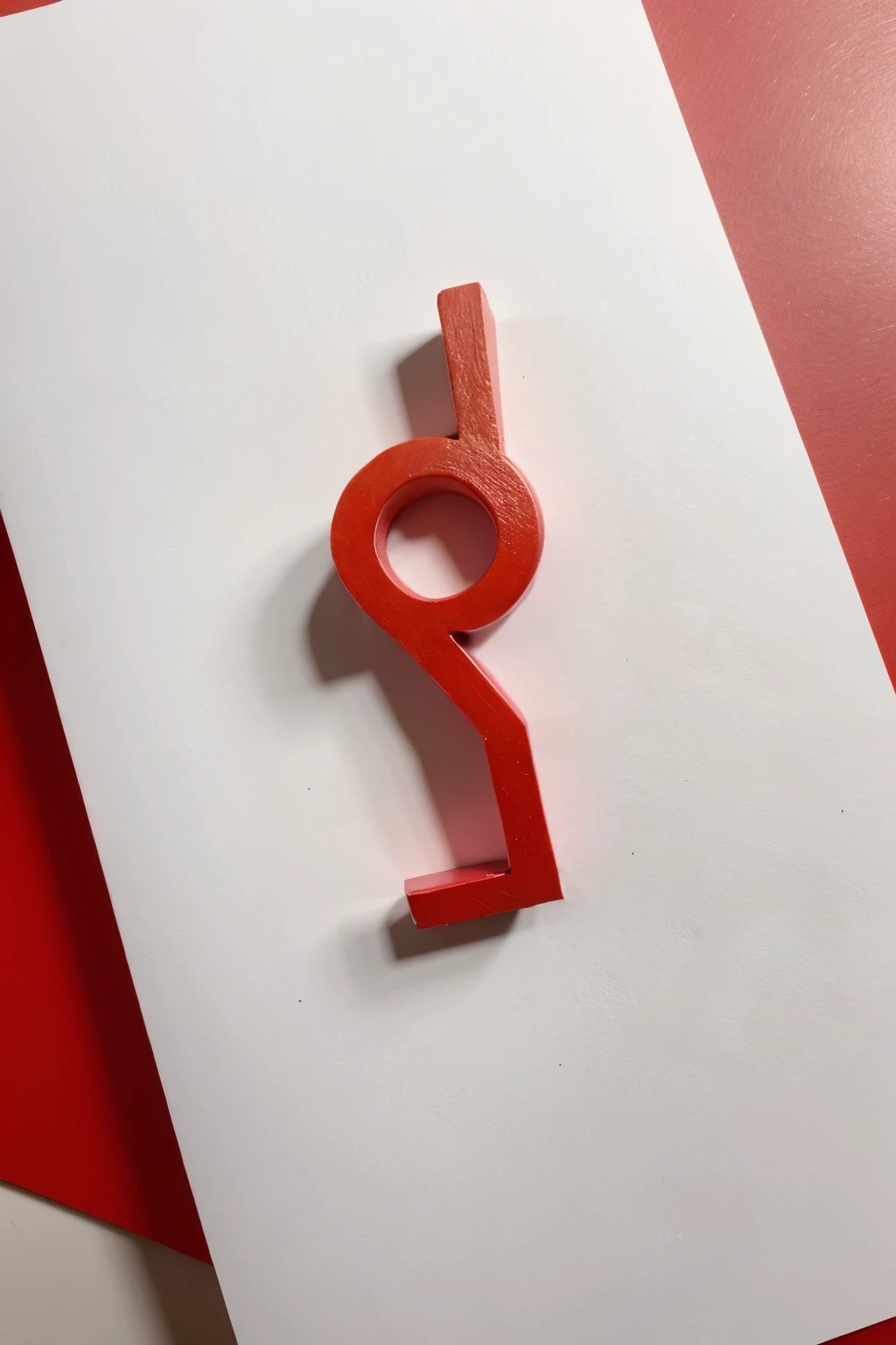 Create an icon with the letter H inside the letter C. Use red hues. Minimalist style