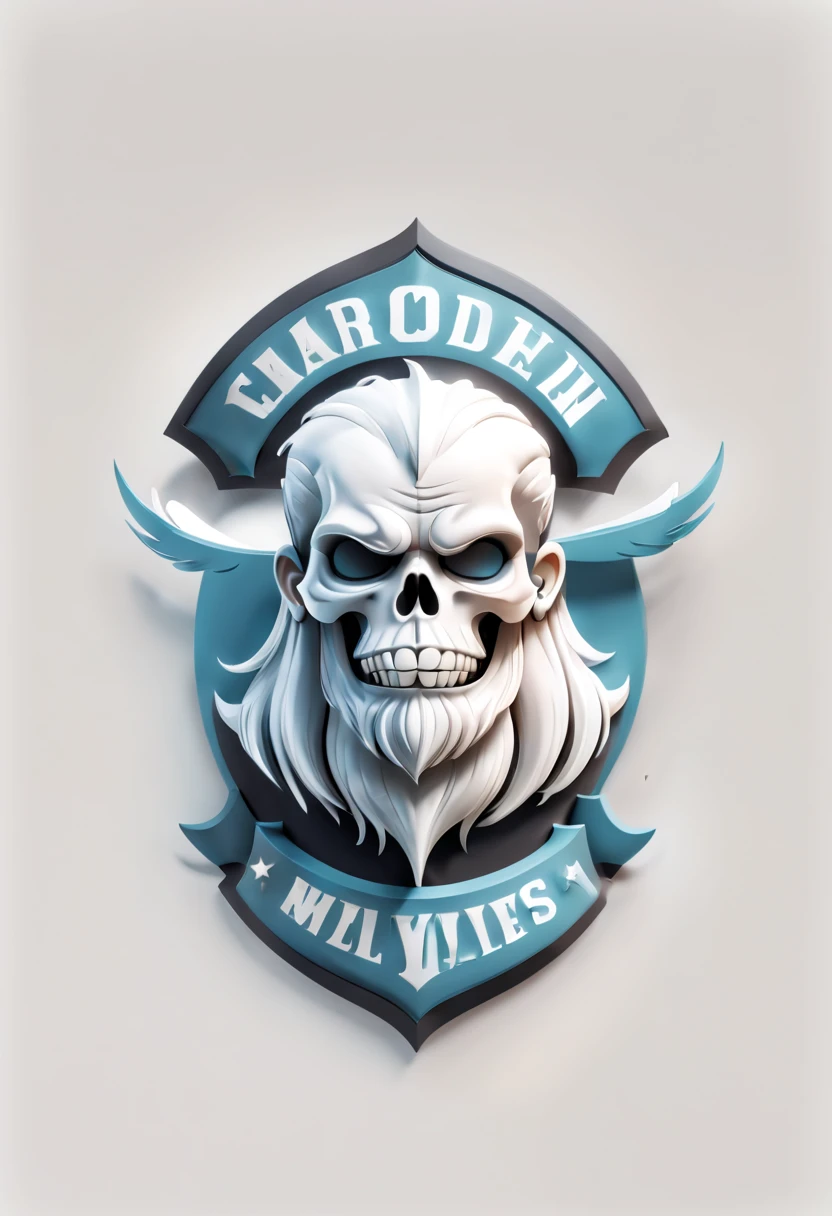 Harley Davidson logo design,t shirt design,beefy style,design only,white background,no model,professional,high contrast,high-res,ultra-detailed,vivid colors,metallic accents,sharp focus,edgy,dynamic composition,gritty texture,rough brush strokes,mechanical elements,chrome effect,classic typography,retro style,distressed look,aggressive lines and curves,3D rendering,striking visual impact,dark shadows,strong branding presence,monochromatic palette,industrial aesthetic