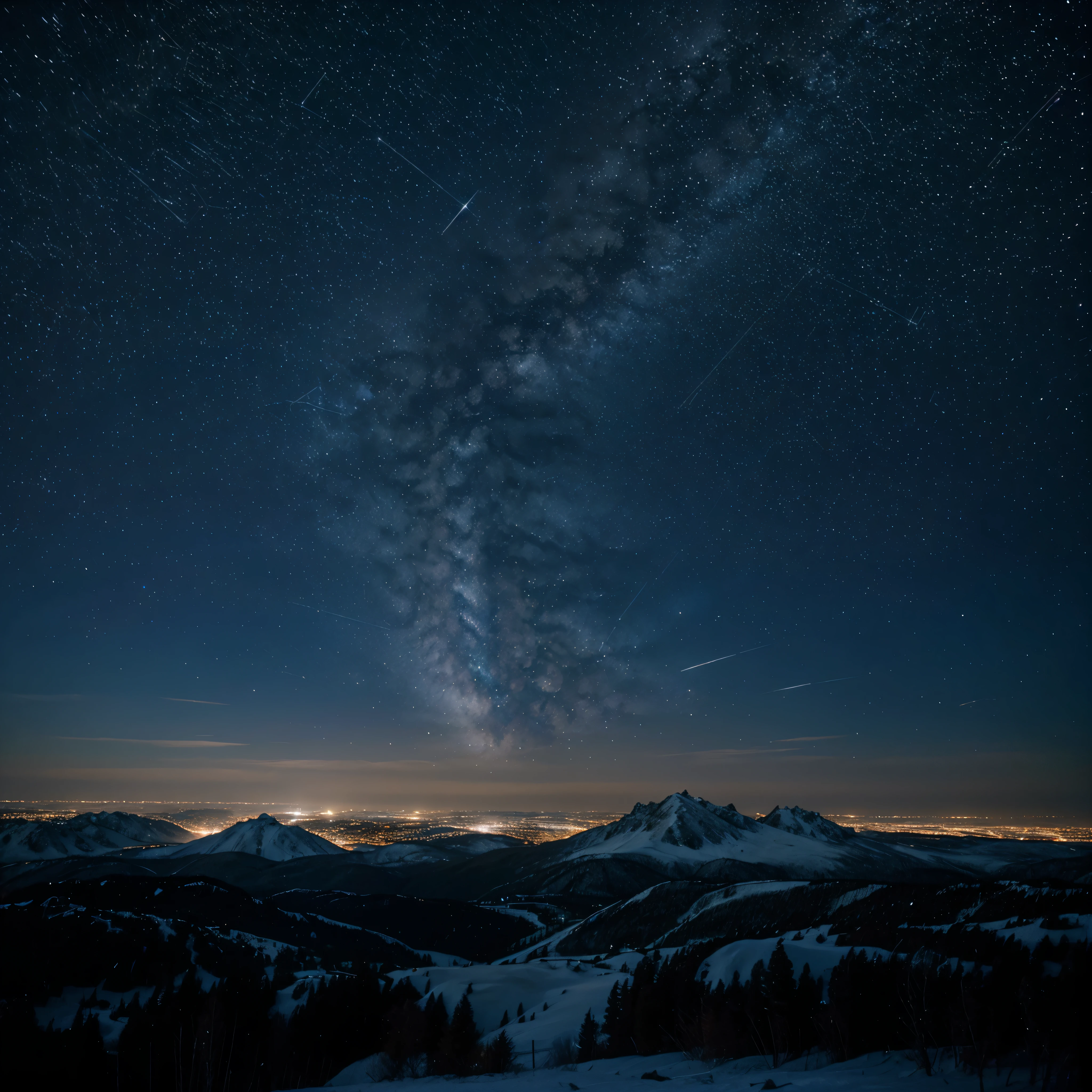 winter constellation: clear, Bright nights reveal stunning stars and celestial formations..