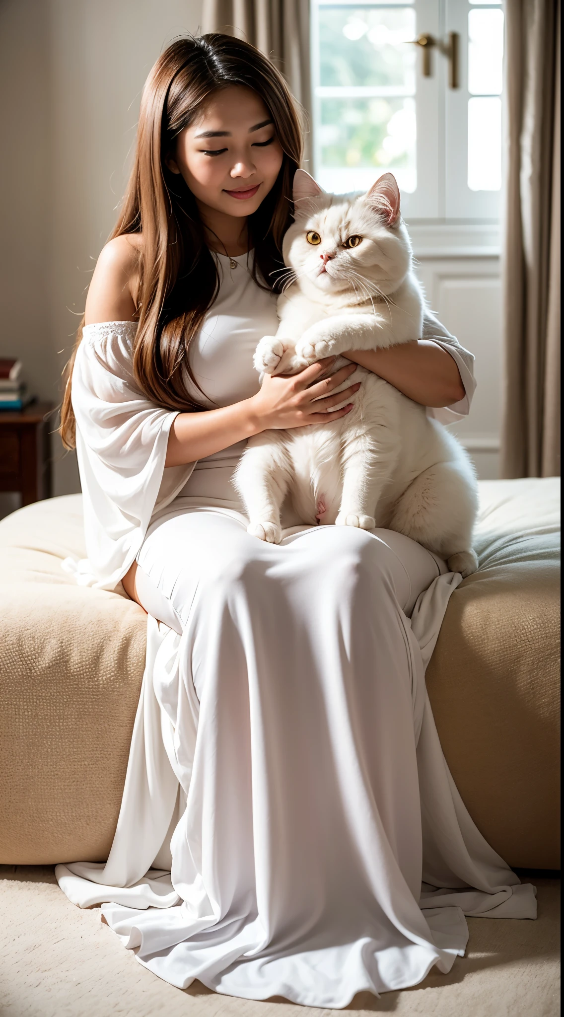 (highest quality、masterpiece、detailed、High resolution、8K、Photorealistic、Sharp focus、High-level image quality)
(Plain background、Professional Lighting、非常にdetailedな、Depth of written boundary)
(Mature Woman、65 years old、Japanese、Beauty、housewife、Aunt、Elegant、美Mature Woman)、
(Full body image、Kneel、Looking up from below、looking at the camera、View your viewers)、
(Big Breasts、K-Cup Bust、Large areola、Erect nipples、,、Big Ass、Thick thighs、Loose body、Voluptuous body、Thick upper arms)、
(Perfect beautiful face、round face、Small face、Sharp jaw、Big Nose、Slit eyes、Cat-like eyes、Dimples、Wrinkles at the corners of the eyes、Dark circles in the eyes、Clear double eyelids、Nasolabial folds)、
(Anxious expression、A stern glare)、
(White T-shirt、White shorts、Tight Wear、Made from cotton)、
(short hair、Light brown、Rough perm waves、Show your forehead)、
(Exposed Skin、Bra and panties are visible)、