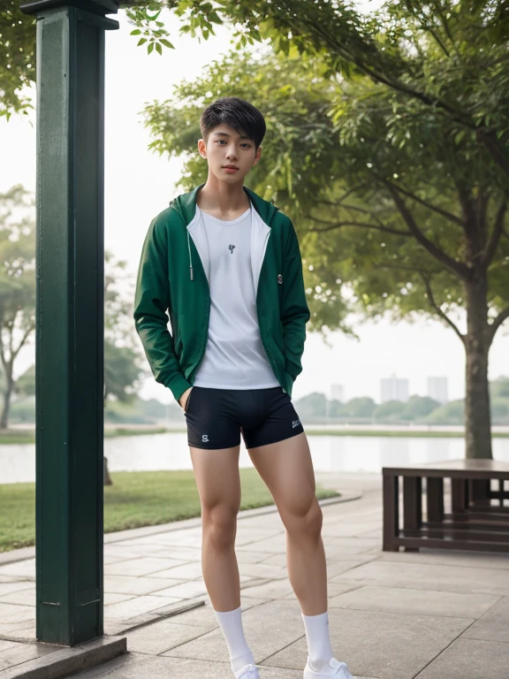  teenagers , very young , light-skin , wearing an dark green sexy underwear, tmasterpiece，k hd，the feet，Transparent sports vest，semi transparent，black long socks，The barefoot , green colour , handsome and cute , extreme cute boy , white skin , dark green underwear boxers shorts , extremely tall and cute boy ,oppa model , handsome model , full body , dark green boxers underwears short shorts , black socks , white light-skin , Chinese model , young boy , white skin , handsome and extremely cute , green boxers underwear shorts , long black socks , handsome model , at the park , jogging , model oppa , long legs , jogging , running , high knee black socks ,black  long socks , stand up , extremely tall , extremely high , green underwears , green sports underwear , long black socks , clean and white legs , Chinese model , extremely long legs , looking at the camera , clean and white thigh , heavy bulge , kid face , b , wearing green underwears boxers , light and white skin , Chinese model , strike a pose , sexy pose , horny boy