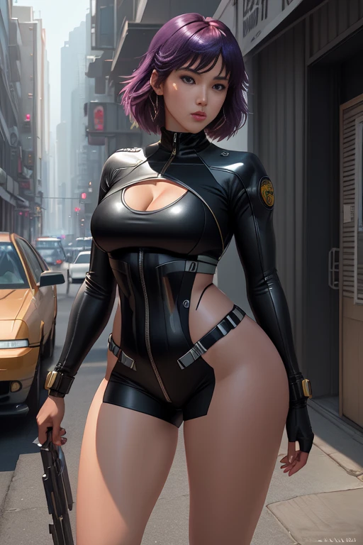 (Motoko Kusanagi as Jessica Alba.Sporty woman. She wore a futuristic sand-colored bodysuit made of dense material. Black tight thong and combat boots) (movie footage ((Fantasma na Concha)) If it had been filmed by director James Cameron in 1996 )) ((Casual clothing and image details correspond to the original comics.)) a 3D render, Rendered by Octane, intricately details, Cinematic, Background farmers market style james cameron, Popular topics on artstationh, isometry, realistic shotgun, Cover photo centered on hip-hop reality, Great full color, handpainted, Dark, grittiness, A lot of, Klimt, 12k, k hd, Cinematic, neoprene, Behavioral Contest Winners, portrait featured on unsplash, stylized digital art, smooth private parts, 超k hd, 8K, Unreal Engine5, Super sharp focus, A masterpiece of complex art, has cleavage,fully body photo