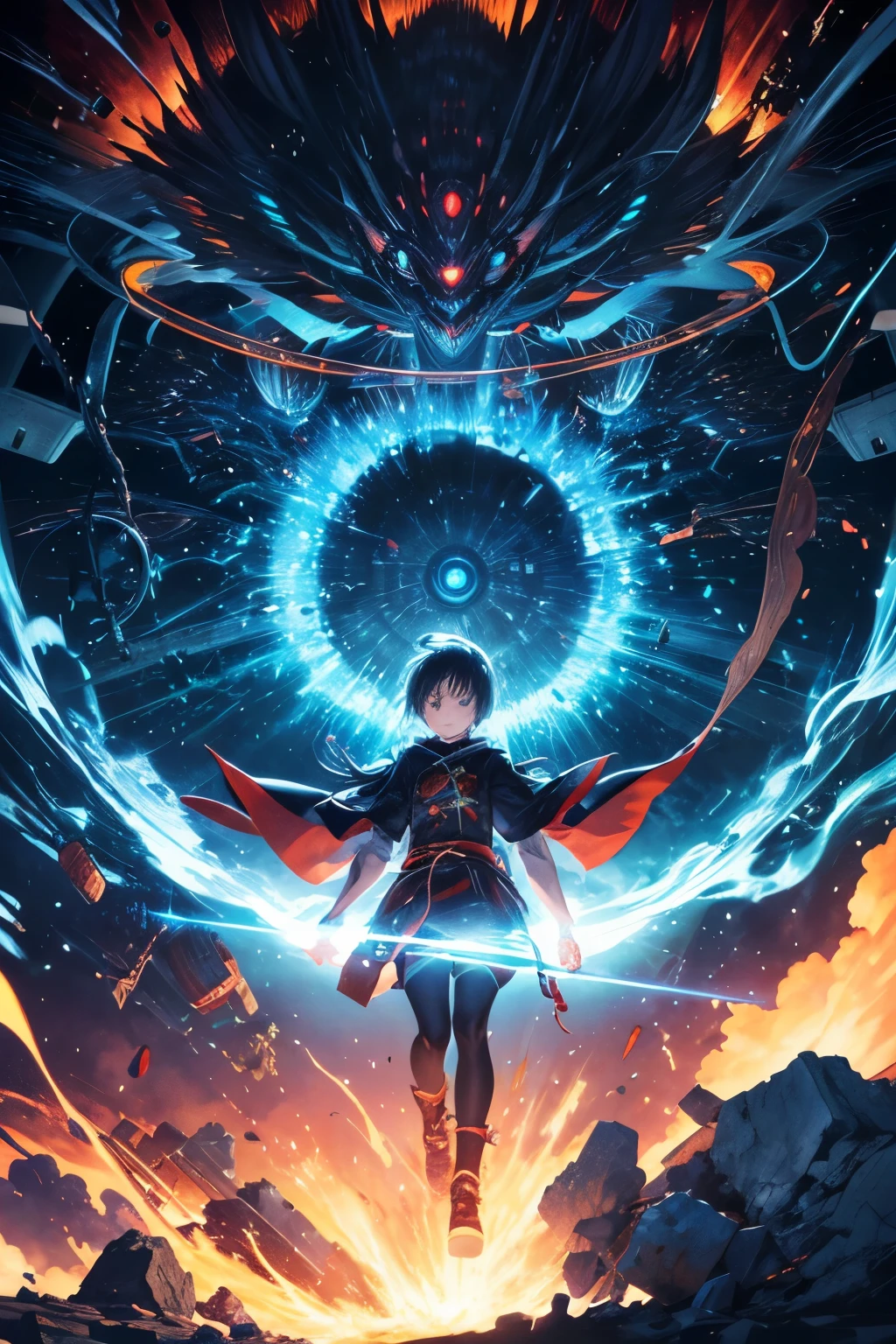 Andrzej Strumiłło, Tetsuo Hara, Surreal, mysterious, strange, fantastical, fantasy, Sci-fi, Japanese anime, law of conservation of energy, nuclear fusion, nuclear fission, superconductivity, modern cosmology, the goddess of gifts or benevolence migrates, derailed masterpiece