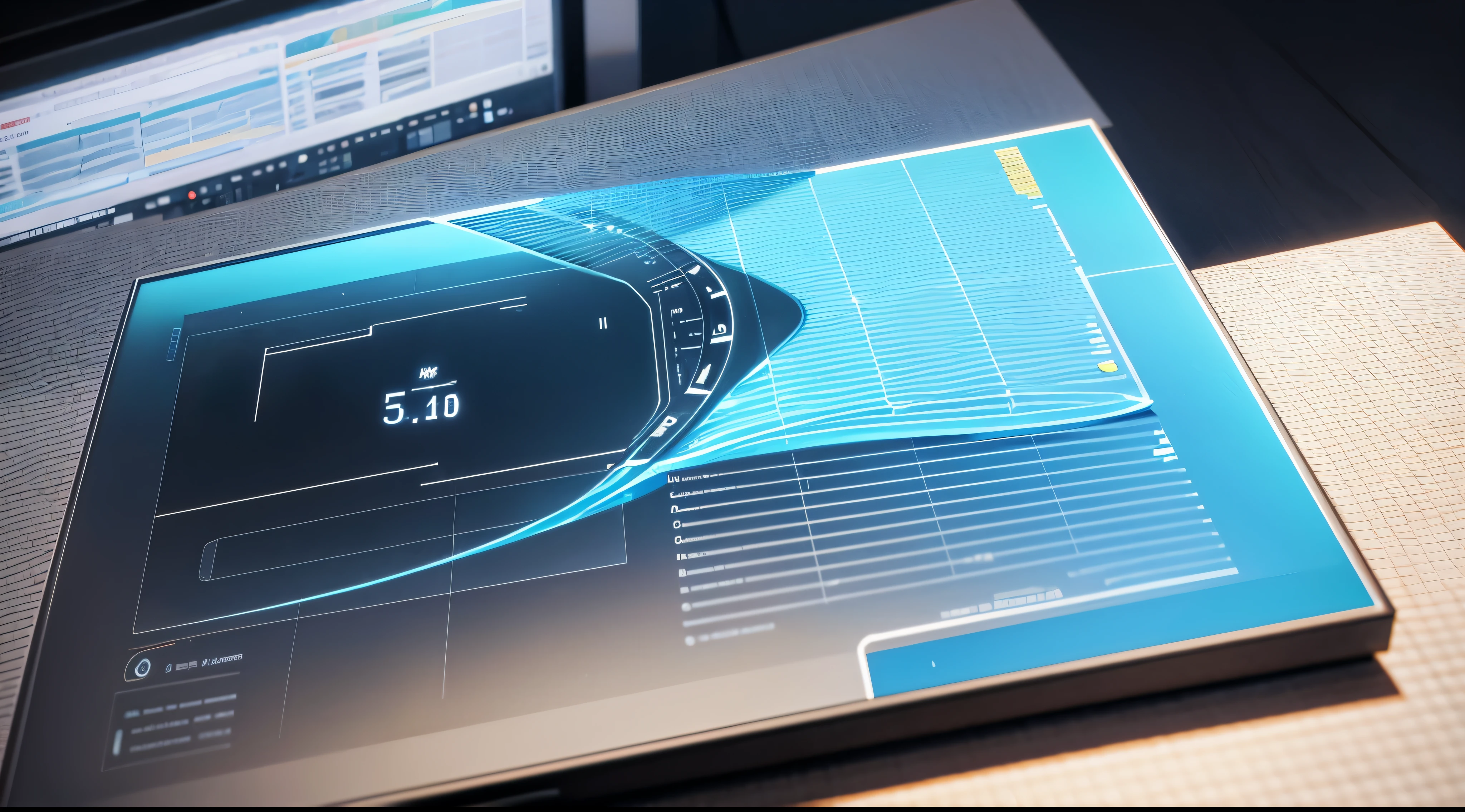 Engaging 3D visualization featuring stunning graphs、glinting