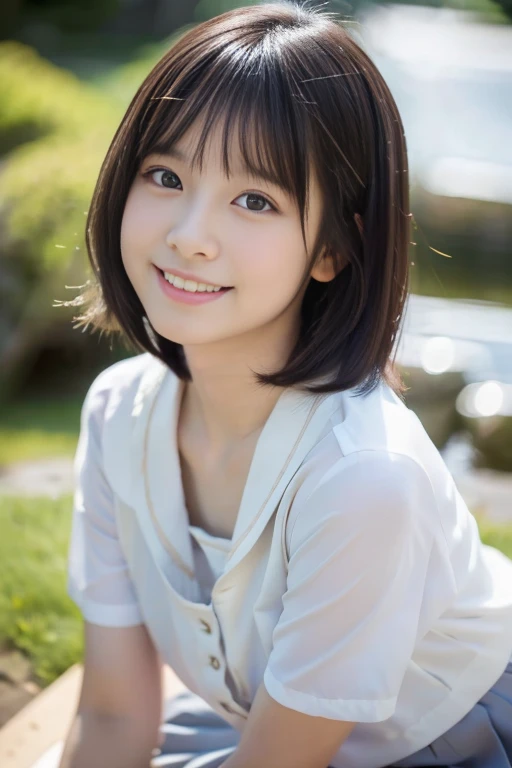 ((masterpiece))), (One beautiful Japan girl, classmates, landscape and innocence,kawaii,Boyish short-haired,A dark-haired :1.4)) ,超A high resolution, Realistic, ultra-detailliert, 8K,top-quality, Extremely detailed, Detailed background,A slender,very beautiful japanese girl, Detailed face:1.3), , (a baby face,kawaii系,adorable girl),Babyface Girl, Japan Beautiful Girl,Innocent smile, Intricately detailed eyes, soft short hair,A dark-haired,flat and small chest,top-notch quality, High resolution, and photorealistic、Flowing hair、fullnude、thighs thighs thighs thighs、rosy cheeks、Hair that flutters in the wind、sexy pose