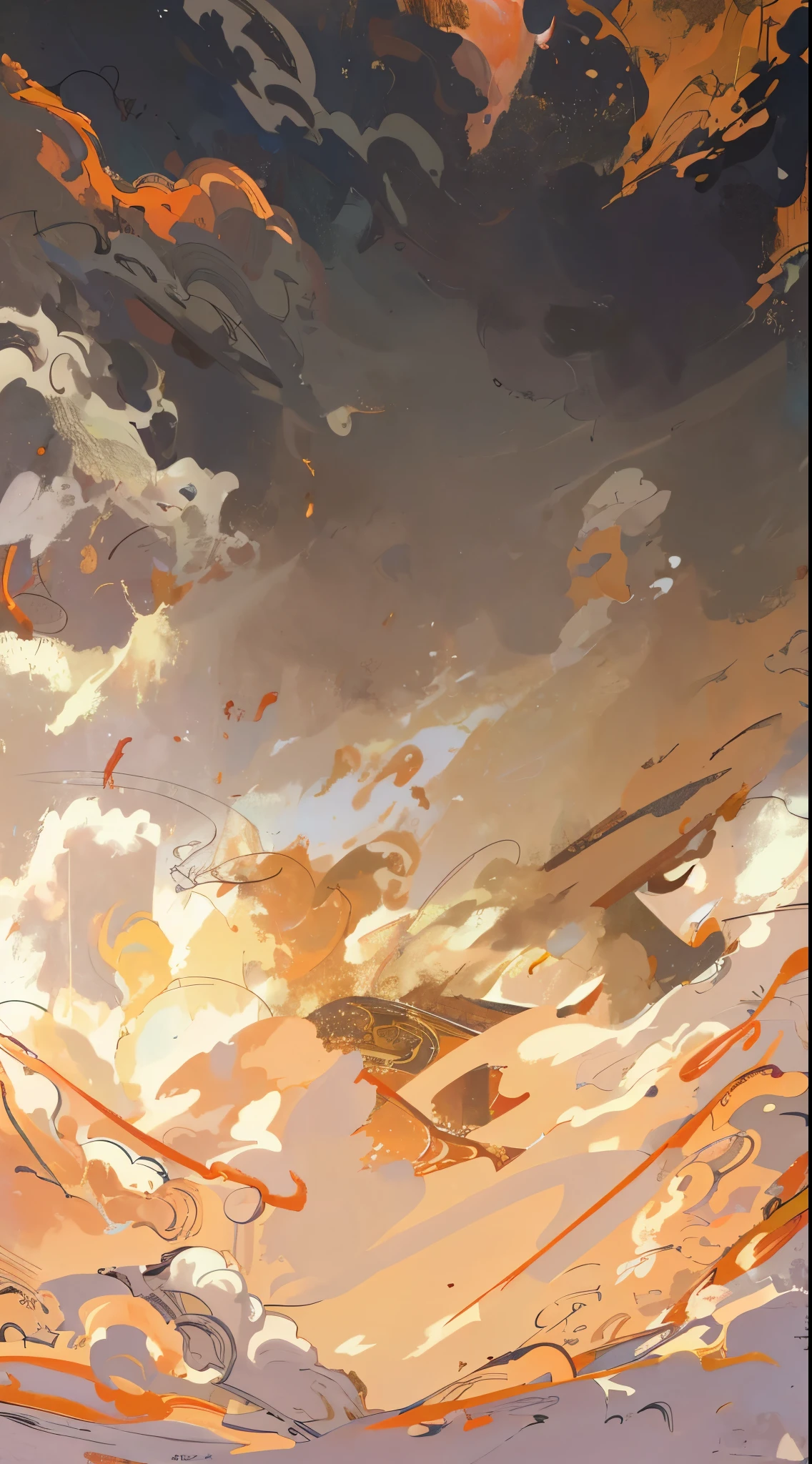 8K,high high quality!!Detail Enhancement!!Highest image quality!!ancient wind,Claude effect,wind blowing through,warm color,多云Background with的天空的画作, low details. digitial painting, digitial painting | iintricate, very detailed digitial painting, Digital art on Pixiv, anime abstract art, an expressive digitial painting, Background with, detailed digitial painting, painted in high resolution, Background with空战, high detail digitial painting, UFOTABLE art style