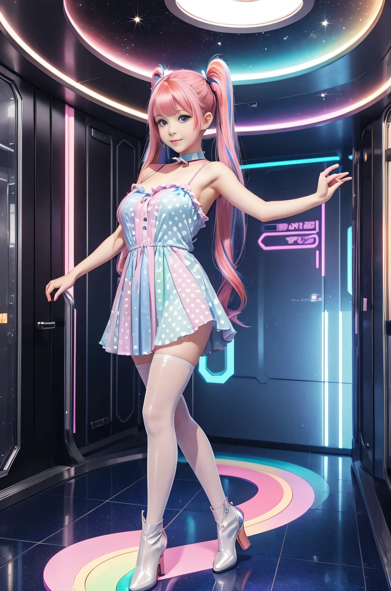 (RAW photo:1.2), (photorealistic:1.4),(masterpiece:1.4),(best quality:1.4),ultra high res,((detailed facial features)),HDR,8k resolution,Kpop idol,aegyo sal,1boy, 1girl, animal ears, bangs, blush, bodysuit, breasts, censored, covered navel, fake animal ears, grey hair, gun, headphones, headset, hetero, jacket, large breasts, latex bodysuit, long hair, looking at viewer, mosaic censoring, open mouth,, pink bodysuit, pink eyes,, rifle,, simple background, skin tight, solo focus, twintails, vaginal, weapon,alice \(nikke\),(masterpiece:1.4),(best quality:1.4),(shiny skin),(slime girl),leg spread on a