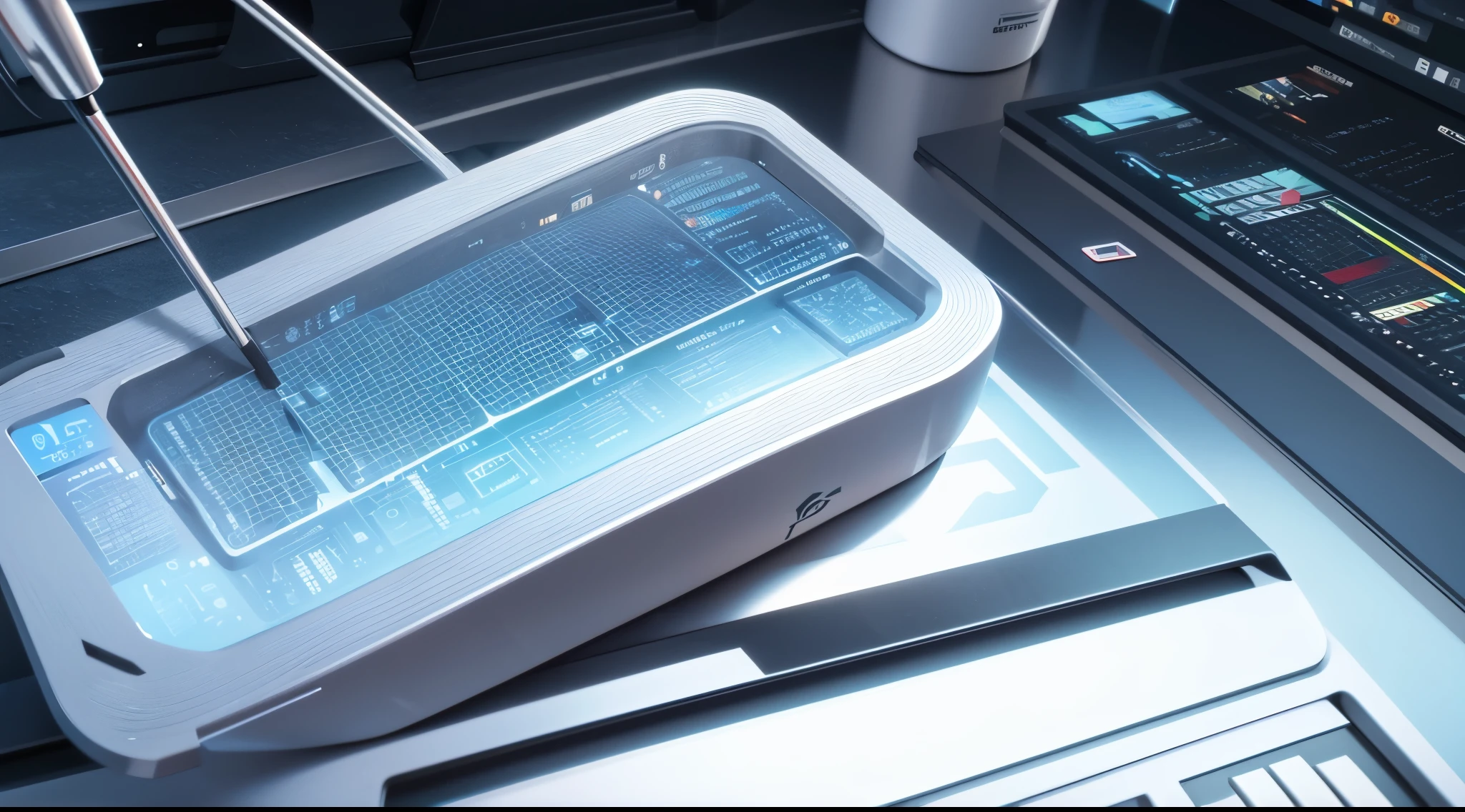 Engaging 3D visualization featuring stunning graphs、glinting