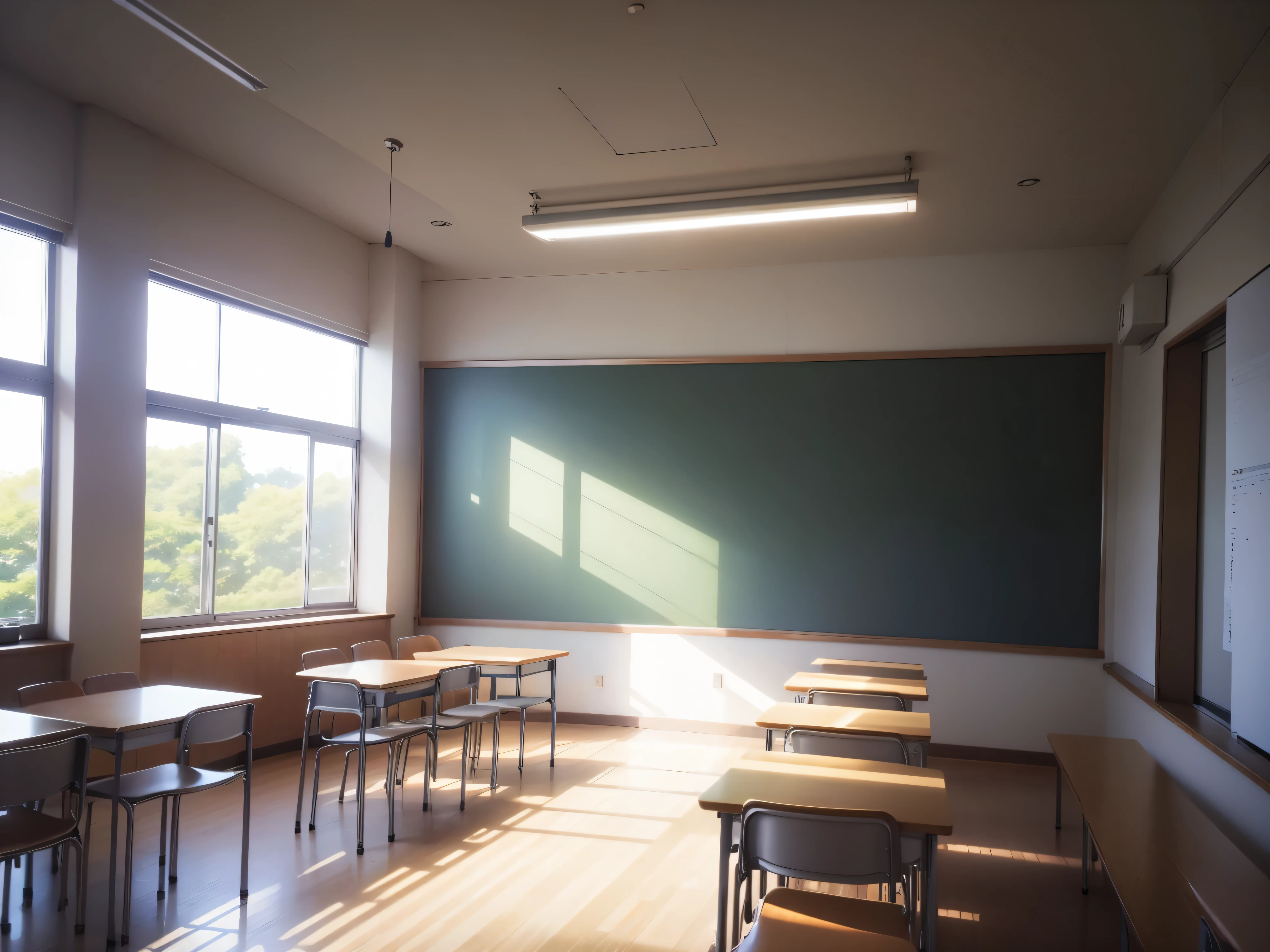 Bright classroom、Background only、No person