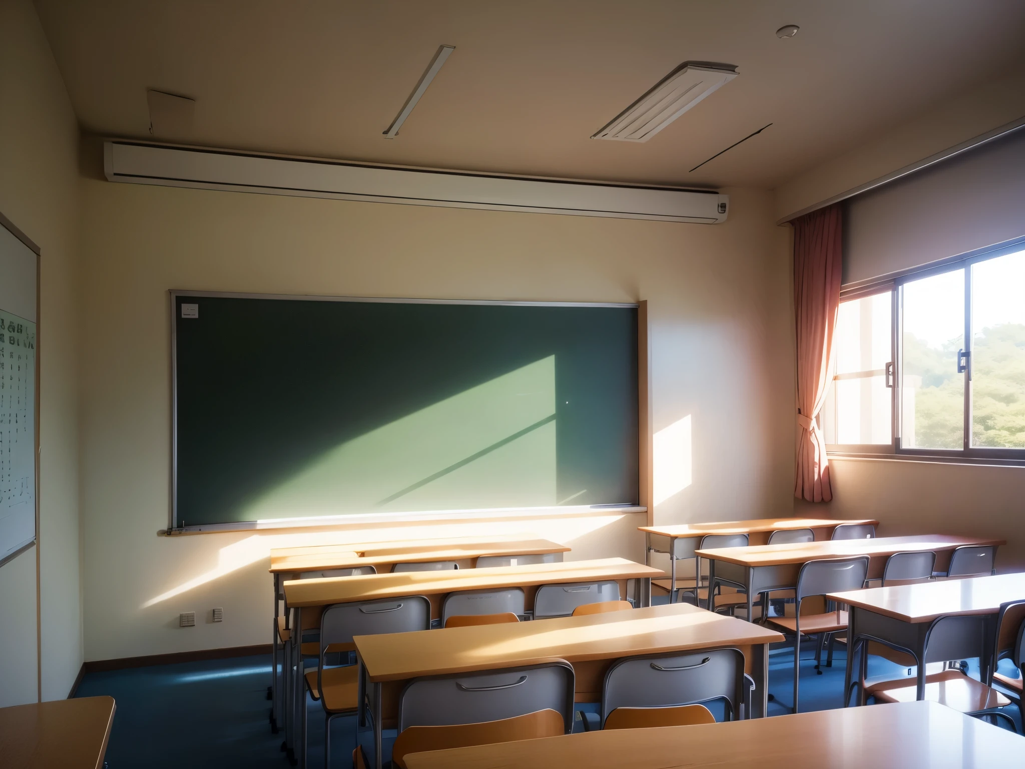 Bright classroom、Background only、No person