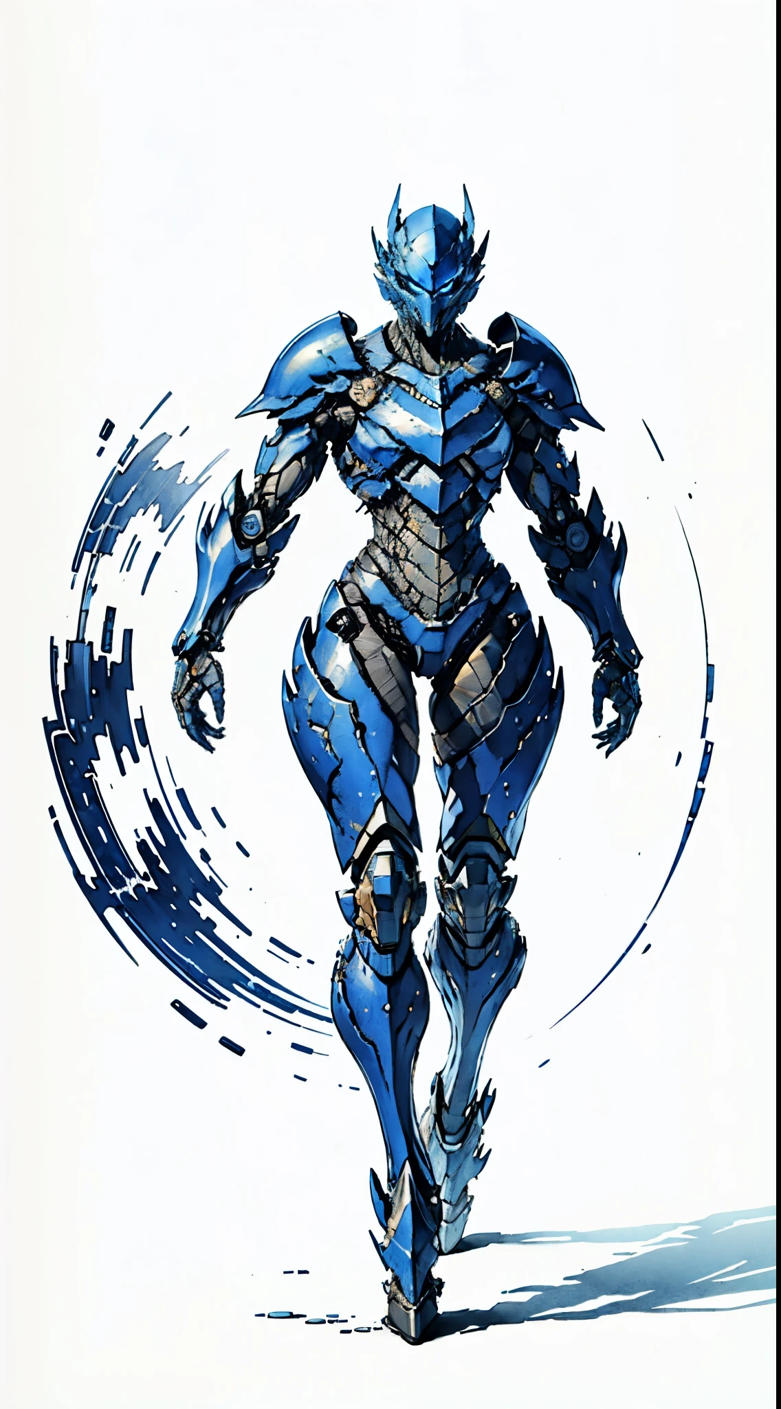 A high-tech combat armor suit inspired by Godzilla concept, Godzilla concept biotech battle armor, High-tech armored suits, psychedelic details, BiophyllTech, add electric power around, A bio-sensitive high-tech battle armor suit infused with Godzilla characteristics, The angular design on the body is illuminated and the display is charging, energy waves, Energy particles, octane render, unreal engine 5, high definition, best quality, highres, ultra-detailed, fantasy, Ultra-complex design, ultra-fine painting, extremely delicate, professional, perfect images quality, realistic, sure real, creativity, RAW photo, UHD, 32k, Natural light, cinematic lighting, best shadow, anatomically correct, masterpiece-anatomy-perfect, masterpiece:1.5
