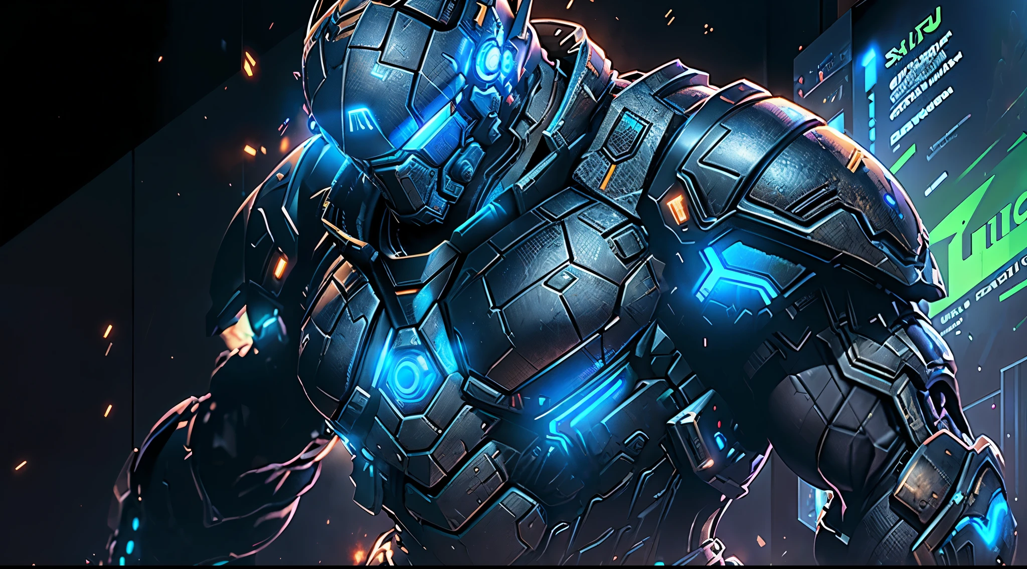 A high-tech combat armor suit inspired by Godzilla concept, Godzilla concept biotech battle armor, High-tech armored suits, psychedelic details, BiophyllTech, add electric power around, A bio-sensitive high-tech battle armor suit infused with Godzilla characteristics, The angular design on the body is illuminated and the display is charging, energy waves, Energy particles, octane render, unreal engine 5, high definition, best quality, highres, ultra-detailed, fantasy, Ultra-complex design, ultra-fine painting, extremely delicate, professional, perfect images quality, realistic, sure real, creativity, RAW photo, UHD, 32k, Natural light, cinematic lighting, best shadow, anatomically correct, masterpiece-anatomy-perfect, masterpiece:1.5