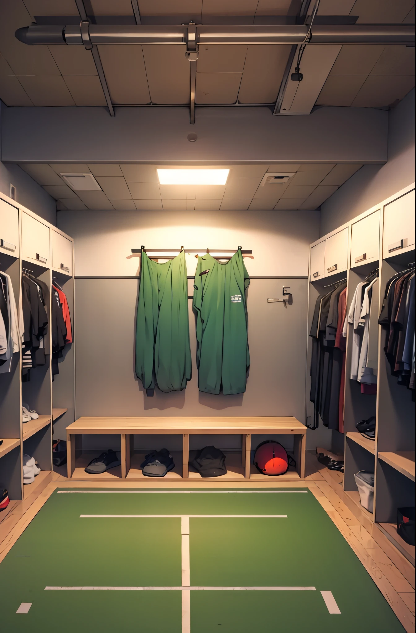 sport changing room