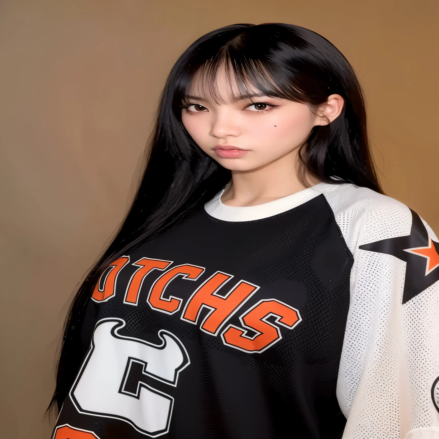 um close de uma mulher com longos cabelos pretos vestindo uma camisa, Ela tem cabelo preto com franja, Sui Ishida com cabelo preto, jossi do blackpink, Lalisa Manoban do Blackpink, branco hime corte penteado, Jinyoung Canela, O corte Hime, preto hime corte cabelo, Parque Roseanne do Blackpink, jennie blackpink, Kim Doyoung, Ulzzang
