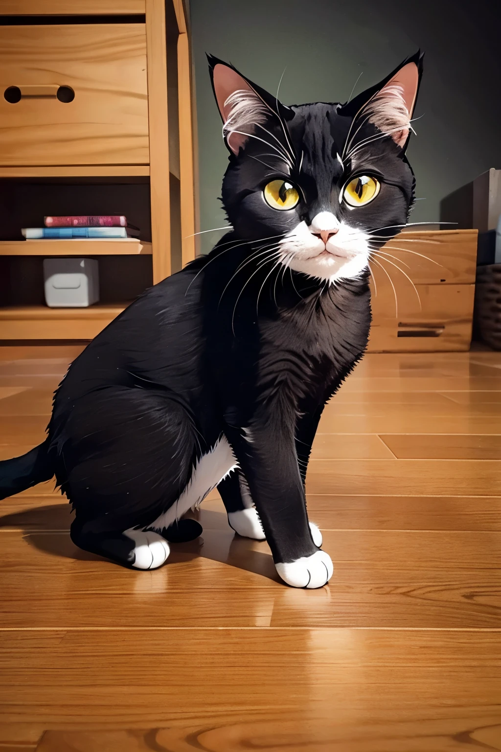 bootsed cat, masterpiece, best quality, super detail