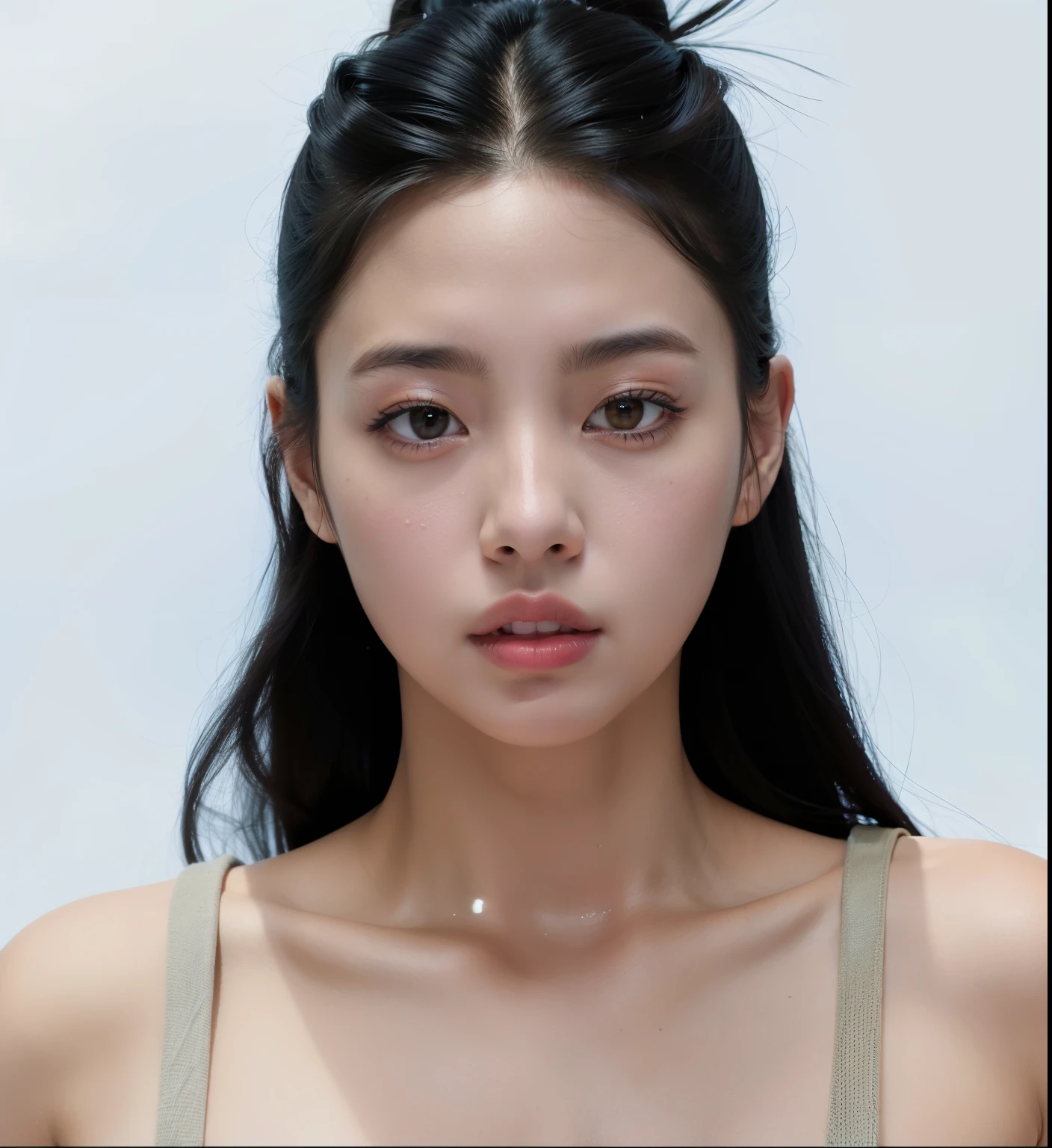 mulher arafed com cabelo preto longo e um top bronzeado, jennie blackpink, Jaeyeon Nam, Heonhwa Choe, Seseon Yoon, Jinyoung Canela, kwak ji jovem, Lee Ji-eun, Lee Ji - Eun, Gongbi, asian features, Mulher sul-coreana bonita, TaeJune Kim, young adorable korean face, Kim Hyun Joo