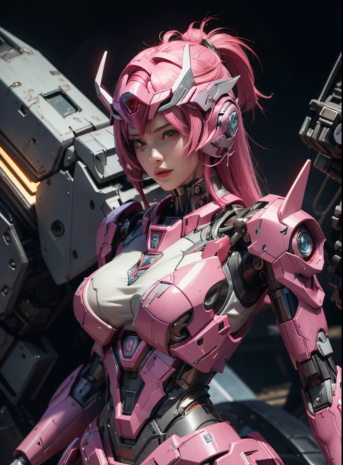 Textured skin, Super Detail, high details, High quality, Best Quality, hight resolution, 1080p, hard disk, Beautiful,(Elita One),beautiful cyborg woman,Mecha Cyborg Girl,Battle Mode,Girl with a Mecha Body,She wears a futuristic Transformers mech,Fulll body Shot,A powerful cyborg woman, sleek and futuristic, with advanced mechanical augmentations that enhance her strength and capabilities.