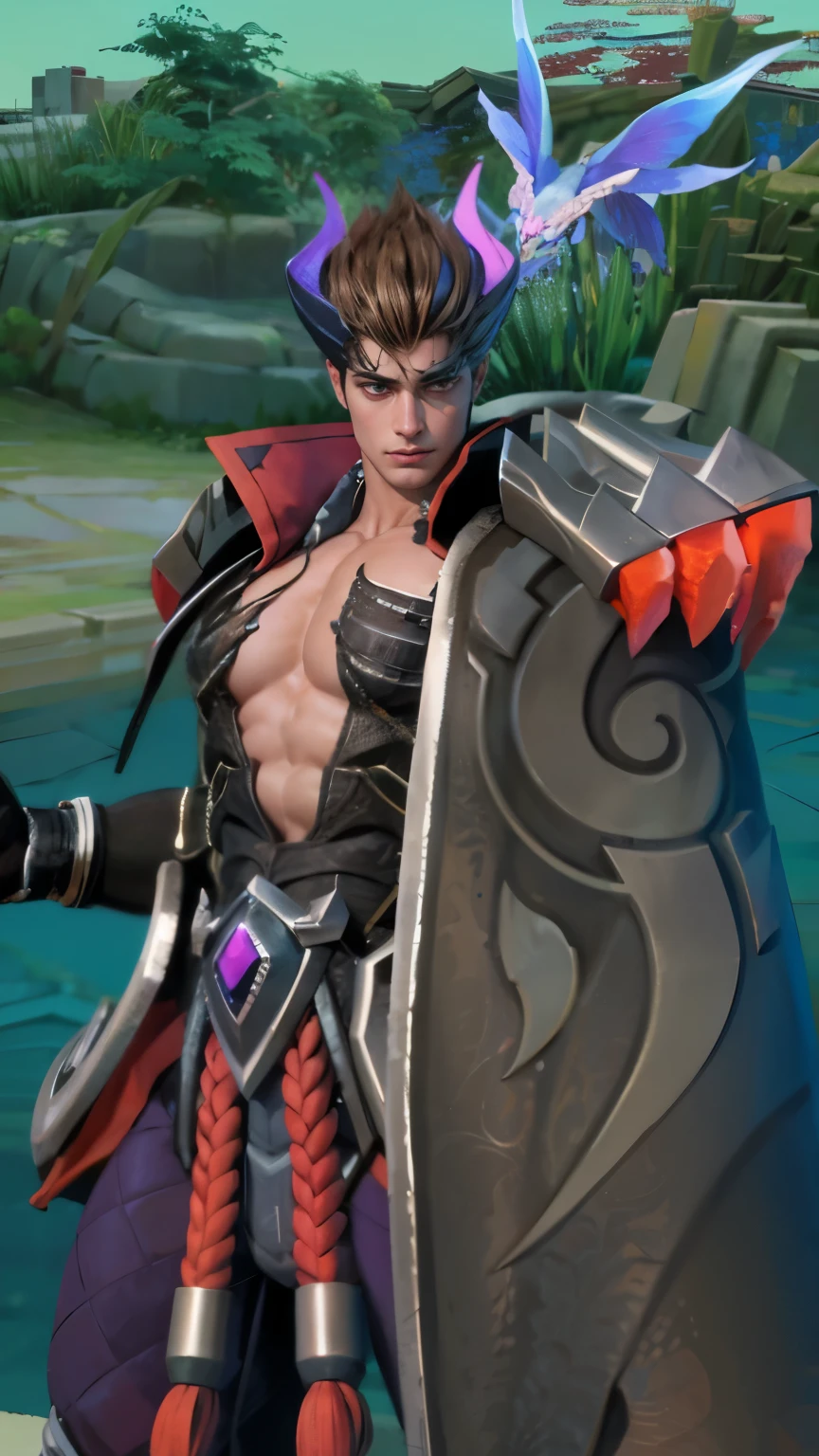 Best quality, masterpiece, detailed skin texture, detailed clothes texture, detailed face, super detail, 8k, intricate detail, 1 boy, The color doesn't change, Muscle guy, 1 guy