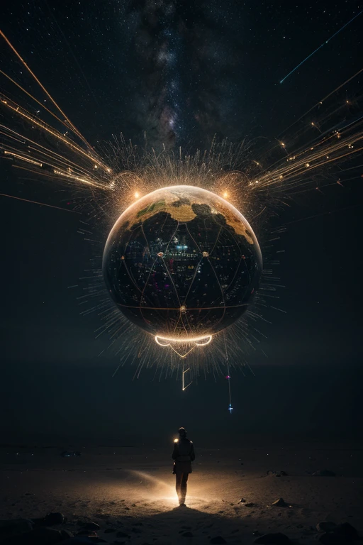 Imagine a luminous circuit board, intricately weaving through a cosmic backdrop, with each illuminated node representing a unique insight or breakthrough in the world of artificial intelligence. The convergence of technology and the cosmos symbolizes the limitless possibilities and cosmic impact of AI, inviting viewers to explore the brilliance of intelligence in the digital universe.