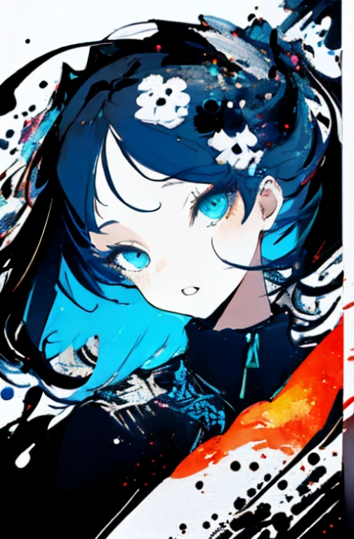 (extremely bright:1.1), white background, [1girl:7], (head tilt:1.2), ([sketch|watercolor \(medium\)]:1.15), (inkblot:1.1), (pale:1.2), chaotic abstract background, vector trace, gradient blending, vibrant colors, superb, extremely detailed, intricate, (extremely low contrast:1.4)