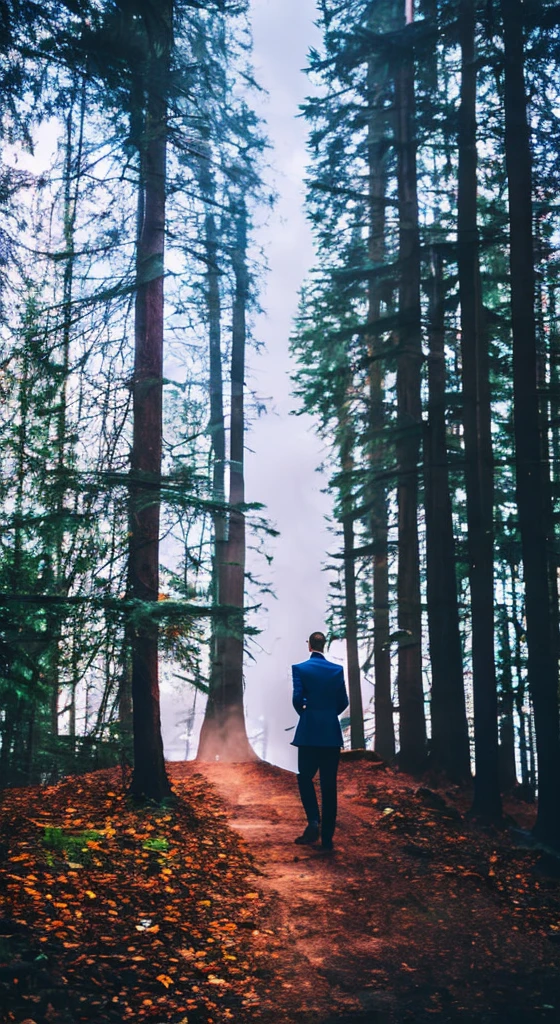 Slender man(creepy pasta),black suit,black slacks,red necktie,in the dark forest,8K,Ultra Detail,ultra-quality,ultra precision,ultimate masutepiece,