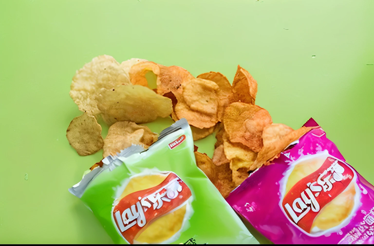 Food photography, delicious A beautifully packaged bag of Chips explodes through the opening,Red paprika flying nearby,black background, studio lighting, depth of field, photorealistic,mouthwatering and enticing presentation, Very real colors and comfortable light.Shot usinga DSLR camera with precise ISO100 settings,ensure optimal image quality and clarity