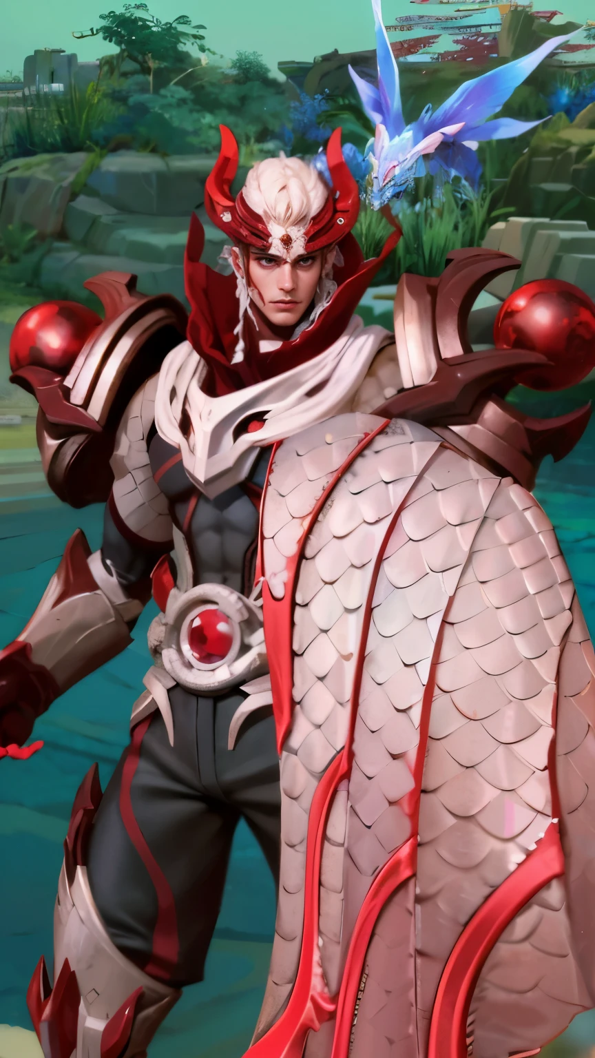 Best quality, masterpiece, detailed skin texture, detailed clothes texture, detailed face, super detail, 8k, intricate detail, 1 boy, The color doesn't change, Muscle guy, 1 guy, (Intricate Details, Masterpiece, Best Quality, High Resolution, 8k), (1man), (male:1.2), mature, dandy face, finely detailed eyes and face, toned body, masculine appeal, commanding presence, hot stud, bulging biceps and triceps, well-developed quadriceps and hamstrings, light skin, burgundy straight layered bangs hair, aquamarine eyes,  ornate details,  portrait, solo, half shot, looking down, detailed background, detailed face, (cogpunkai, cogpunk theme:1.1),  tech-mage,   [magic|technology], melding of spellcraft and advanced technology,  intricate [spellcasting clothes|mechanical gear], gear shaped glyphs,  ancient crystals,  [gears|ancient spell],  floating particles,  [innovative|enchanting] aura, high tech vehicle in background,   , finely detailed background, Depth of Field, VFX