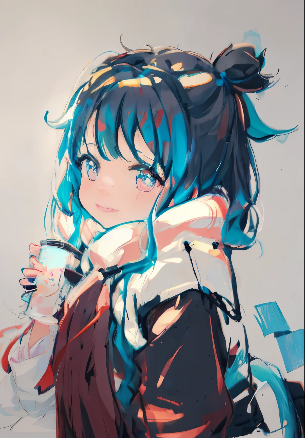 Overall color, , warm color, traditional drawing style, Thick lines