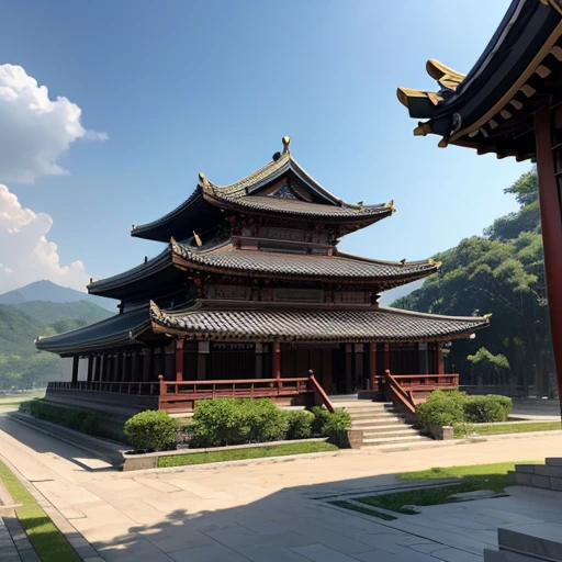 three kingdom、youth、top-quality、masterpiece、超A high resolution、(Photorealsitic:1.4)、arma、
、独奏、arma、The upper part of the body、東アジアarchitectural、architectural、