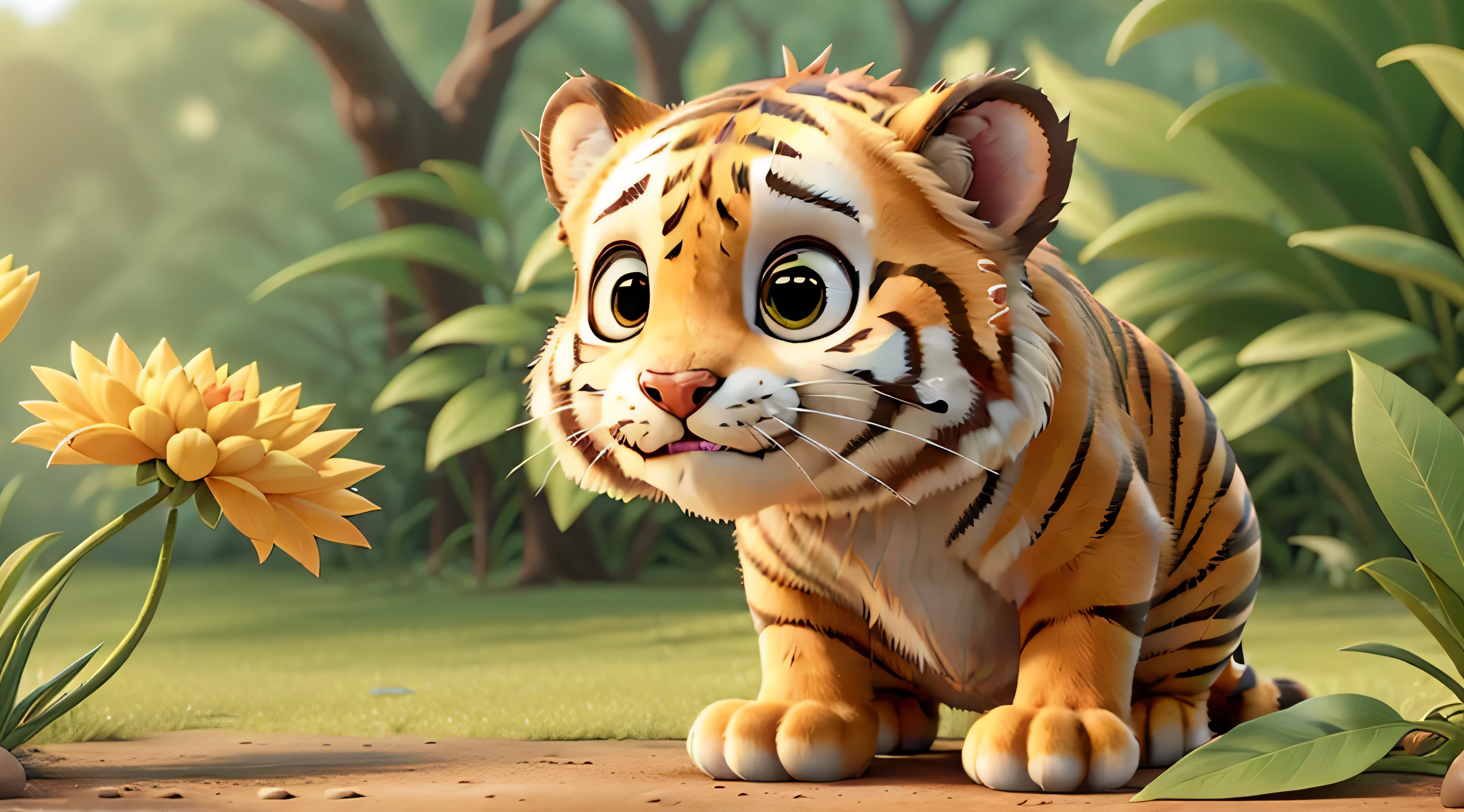 Cute little tiger