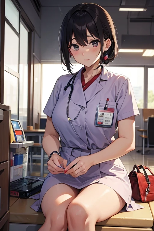 Beautiful Mature Woman、poneyTail、doctor、hospitals、Perfect style、Angry、feel sad