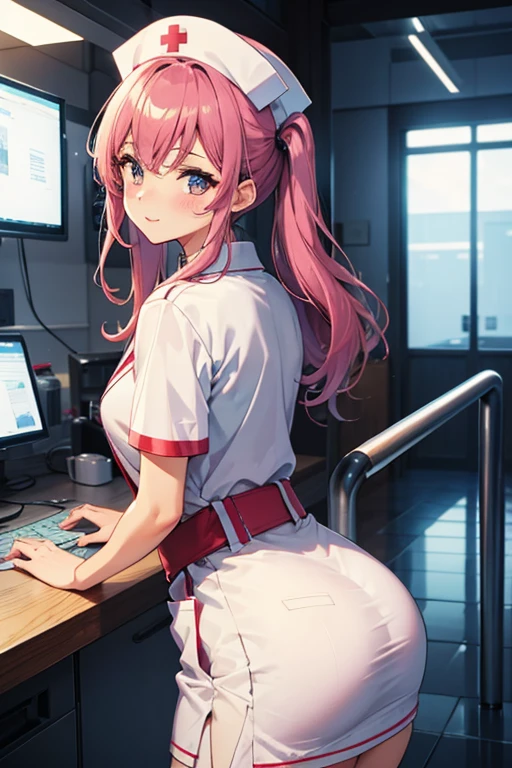 Beautuful Women、40 years、nurse、Nurse's Cap、hospitals、Emphasis on the buttocks