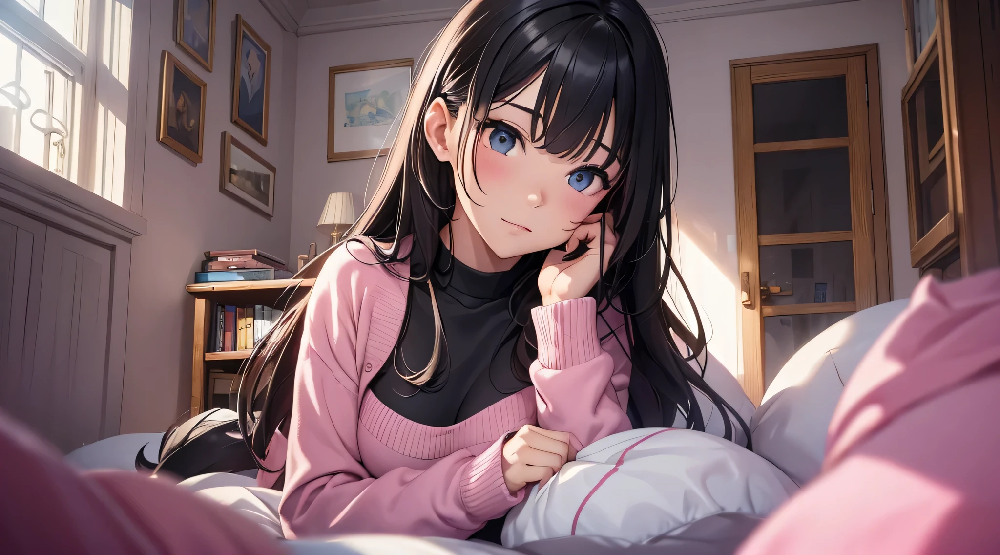 crying in her bed at night