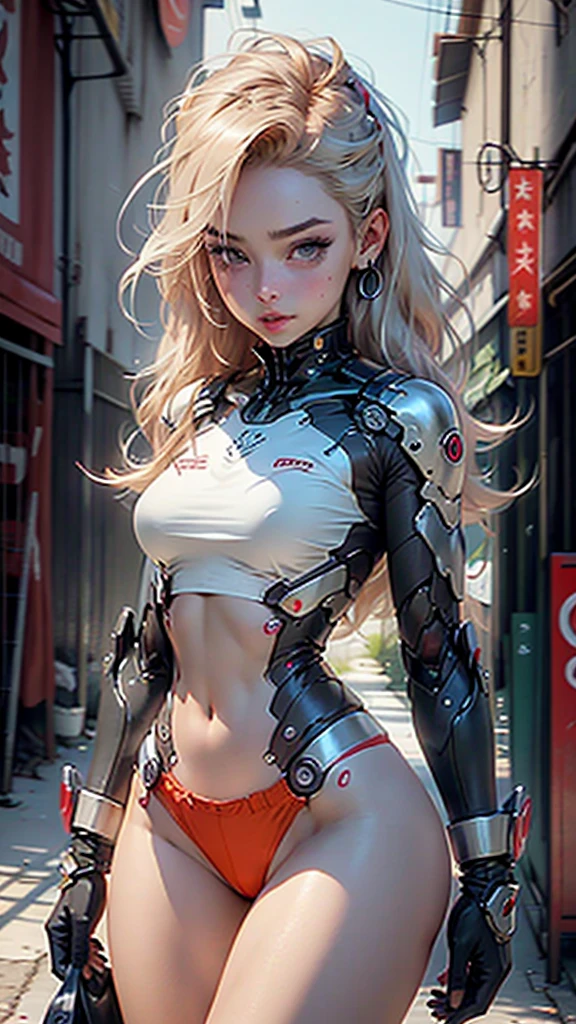 nsfw, 1girl, cyberpunk, robotic armor, (masterpiece: 1.4), (8K, realistic, raw photo, best quality: 1.4), nipple areola shape clear, nude, Japanese girl, beautiful cute face, (real face: 1.4), perfect pussy, beautiful hairstyle, realistic blue eyes, beautiful detail eyes, (real skin: 1.3), beautiful skin, attractive, ultra high resolution, ultra realistic, off-sheller, night view, shiny moon, burning city, post apocalyptic world, cinematic lighting, white colored hair, long hair, twin ponytails, blue ribbons, weapon in hands, alien spaceship, robot army, futuristic fantasy, sitting on machine, legs open, squatting cowgirl pose