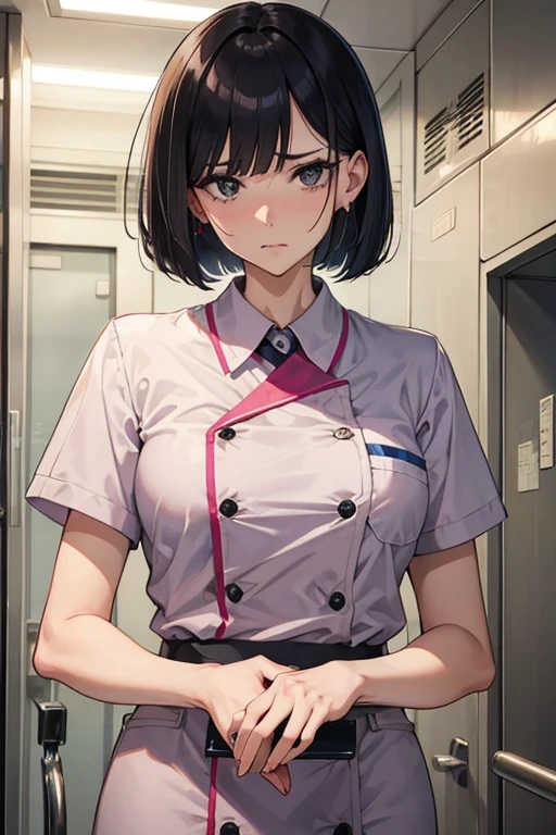 Beautiful anime girl, young, nurse lookbook