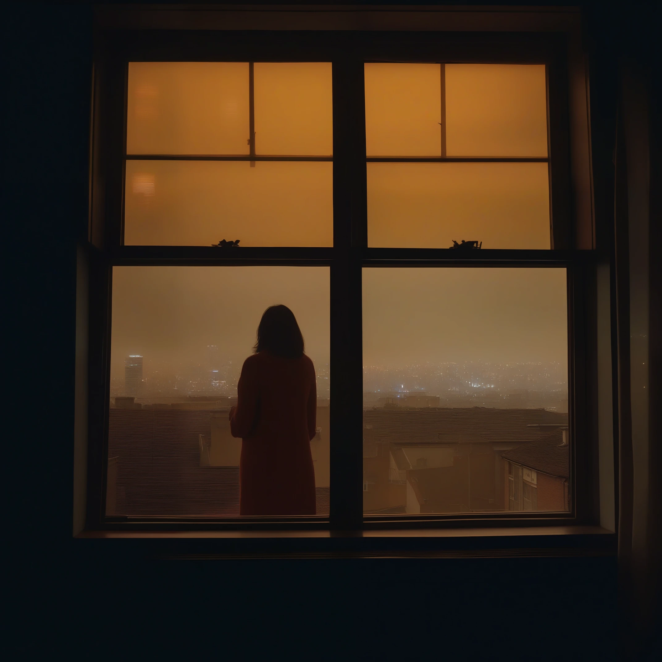 超高分辨率 (realness: 1.4), RAW photos, 35mm lens, Aperture F1.4, filmposter, The best quality of light and shadow)), ((tmasterpiece)), (Detailed pubic hair), Realistis, Real photos,dim murky lights,摄影tmasterpiece, A true movie with perfect details, k hd, 超高分辨率, Ultra-high pixel, atmosphere,
Cold winter, View from the window, Solitude, mindbreak, sad atmosphere, aesthetics, Artistically, high-end feeling,There is a street view outside the window ,Richard Billingham style:1.4,