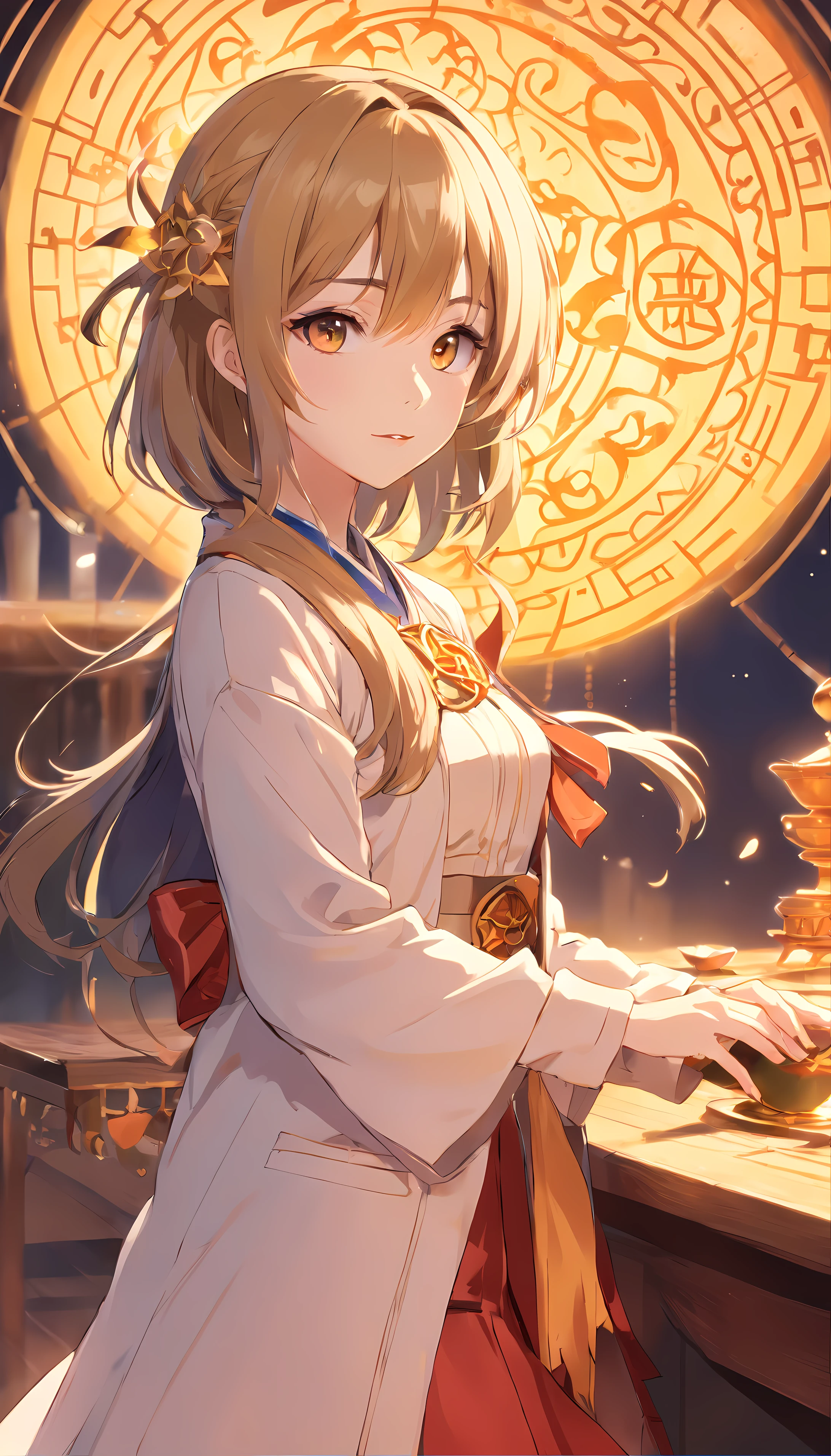 (摆出全身's姿势:1.5), (丰富多彩's:1.2), dynamic angle, (High detail CG Unity 16K wallpaper:1.1), (Denoising intensity: 1.45), (tmasterpiece:1.37), {On a table}, {最好's质量}, {1 女孩show on}, 惊人's, 美丽细致'seyed, 精细's细节, 极其细节'sCG, 原来's, 非常详细's壁纸, show on, 白色's_the hair, magia_老太婆's圆圈, catss_Hall, 长's_the hair, 白色's_the hair/'s_eyed, Murree, pentacle, bell, {On a table}, {最好's质量}, {1 女孩show on}, 惊人's, 美丽细致'seyed, 精细's细节, 极其细节'sCG, 原来's, 非常详细's壁纸, show on, 白色's_the hair, depth of fields, depth of fields, god light, 光's火花, 发光's光