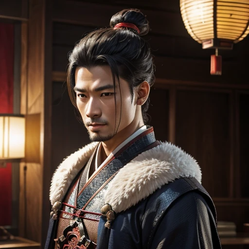 oriental、man in ancient chinese armor、ancient chinese hairstyle man、three kingdom、multiple warlords、top-quality、masterpiece、超A high resolution、(Photorealsitic:1.4)、movie、Supporting role introduction