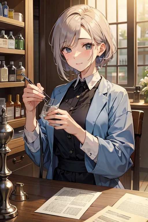 Beautiful Mature Woman、Neat face、apothecary、hospitals、