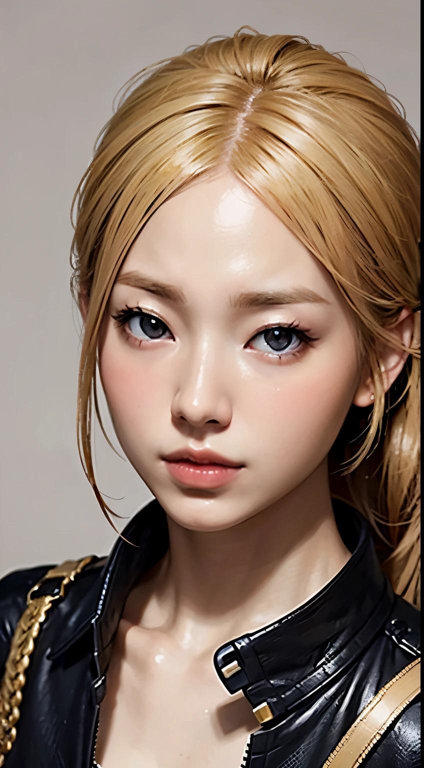 hiquality Cute japanes girl with a blond realistic Realisticity