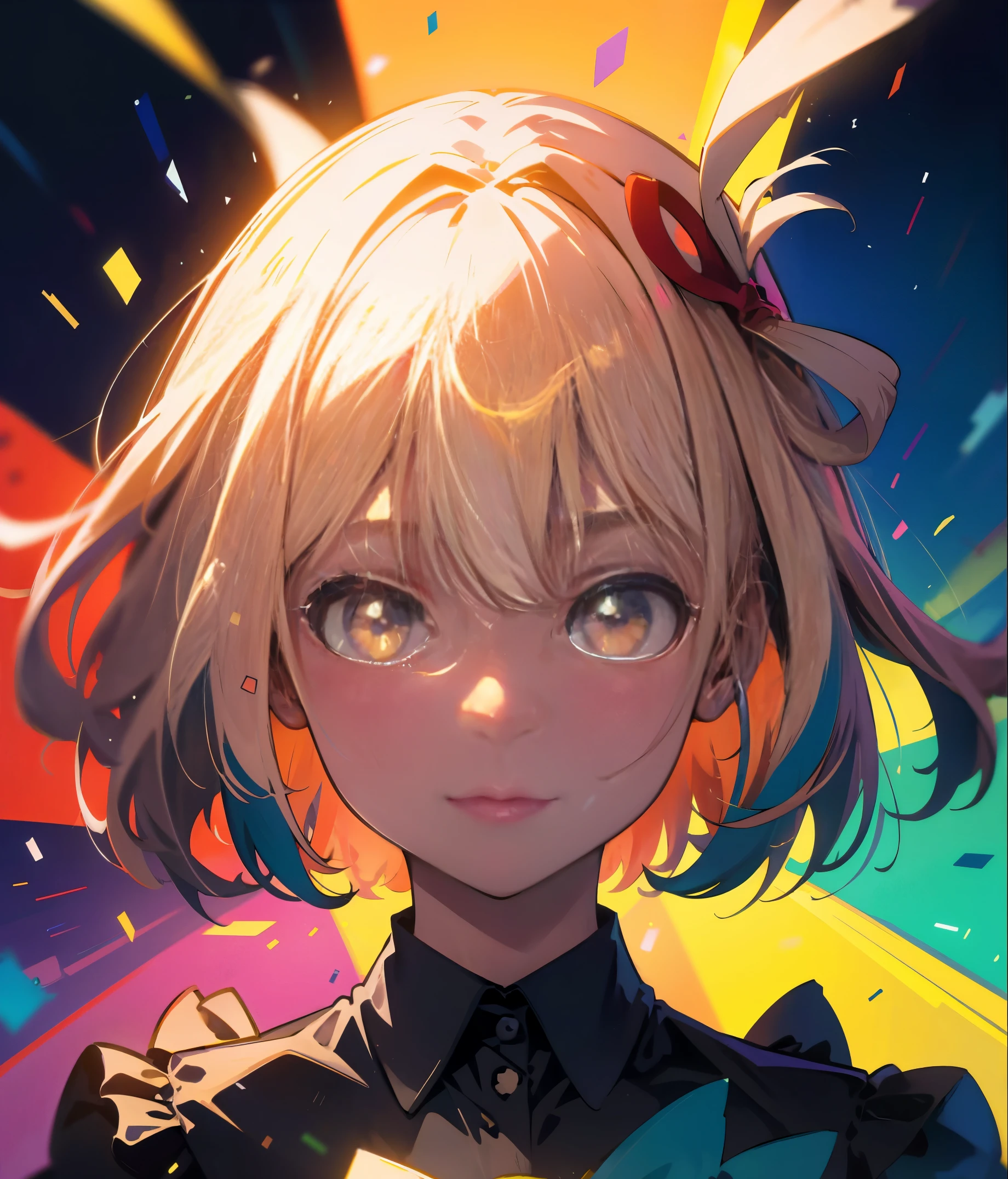 (Flat Color:0.9),(Colorful:1.1),(Masterpiece:1,2), Best Quality, Masterpiece, High Definition, Original, Very Detailed Wallpaper, Viewer's View,,,1girl,Solo,Bunny Girl,Portrait