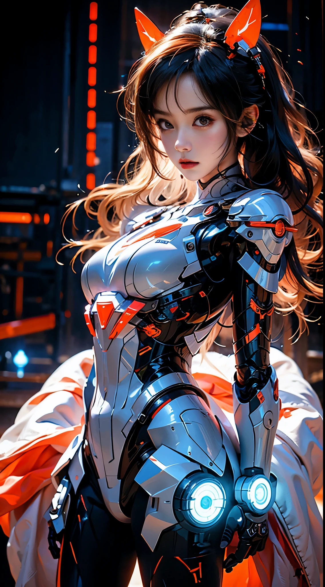 Mecha Girl，mirai，Cool lighting