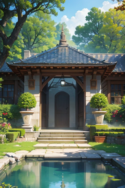 "An animated scene of a courtyard with fountains and buildings"。The following is the Stable Diffusion prompt generated based on this theme:
"(best quality,4k,8k,highres,masterpiece:1.2),ultra-detailed,(realistic,photorealistic,photo-realistic:1.37),anime-style courtyard scene,enchanted atmosphere,beautifully detailed fountain,impressive architecture,serene ambiance,charming town in the background,lush greenery,exquisite detailing on the buildings,playful anime characters strolling around the courtyard,captivating evening lighting,flickering lanterns creating a magical atmosphere,tranquil water reflections,subtle water splashes and ripples,evocative sense of calm and serenity,mystical energy in the air,impeccable attention to artistry and composition,vibrant colors,anime countryside aesthetics,engaging perspective and depth of field,dynamic and lively animation,magical town center,dreamlike scenery,peaceful escape to a world of fantasy and adventure."
Please note,The above is a sample prompt generated based on the provided theme,You can generate different prompts according to your own creativity and understandinake sure tags are formatted and organized as required,and try to keep it organized。