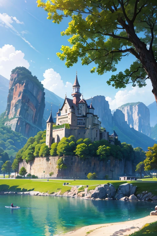 (best quality,4k,8k,highres,masterpiece:1.2),ultra-detailed,(realistic,photorealistic,photo-realistic:1.37), fountain, horses, anime screenshot, beautiful anime scenery, background of a small town, town background, beautiful anime scenery with ry, anime countryside scenery, bustling magical town, anime scenery, distant village background, city center background, beautiful and peaceful anime scenery, anime scenery, concept art of anime scenery, in an animated movie, anime background art
