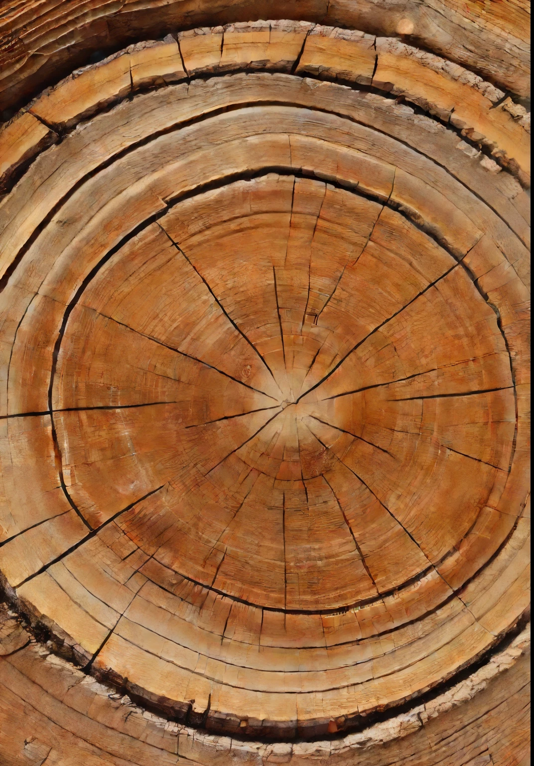 Extremely close-up of an tree log, zoomed,