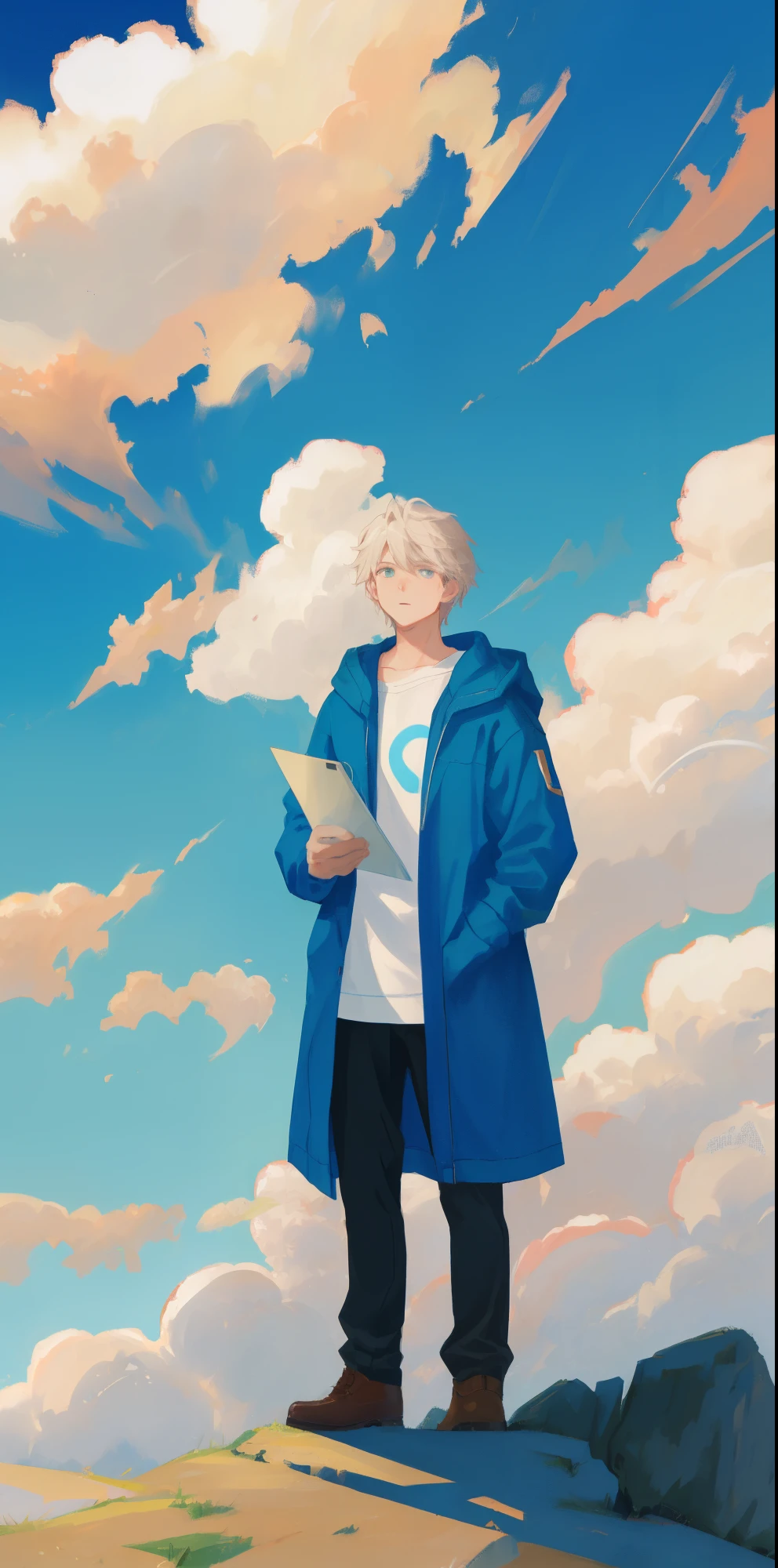 A guy and cloud