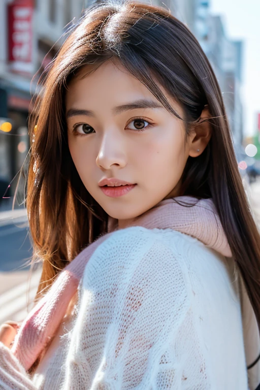 best qualtiy,tmasterpiece,超A high resolution,(真实感:1.4),RAW photogr,1girll,Highlight for a long time,pure,Girly,flushing,18year old,18year oldの笑顔の女子同級生,pure,Innocent,(best qualtiy,8K,tmasterpiece:1.3),Goose egg face,largeeyes,long eyelasher,date,Her